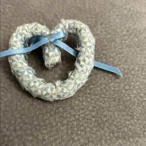 Vintage Blue  Heart brooch
